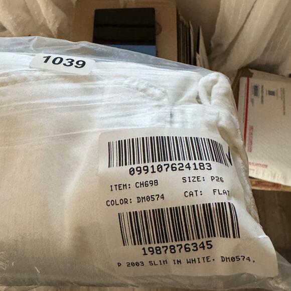 J.Crew 2003 Petite Slim Jean WMNS 26P White Denim Mid-Rise Super Stretch Zip Fly - Picture 8 of 8